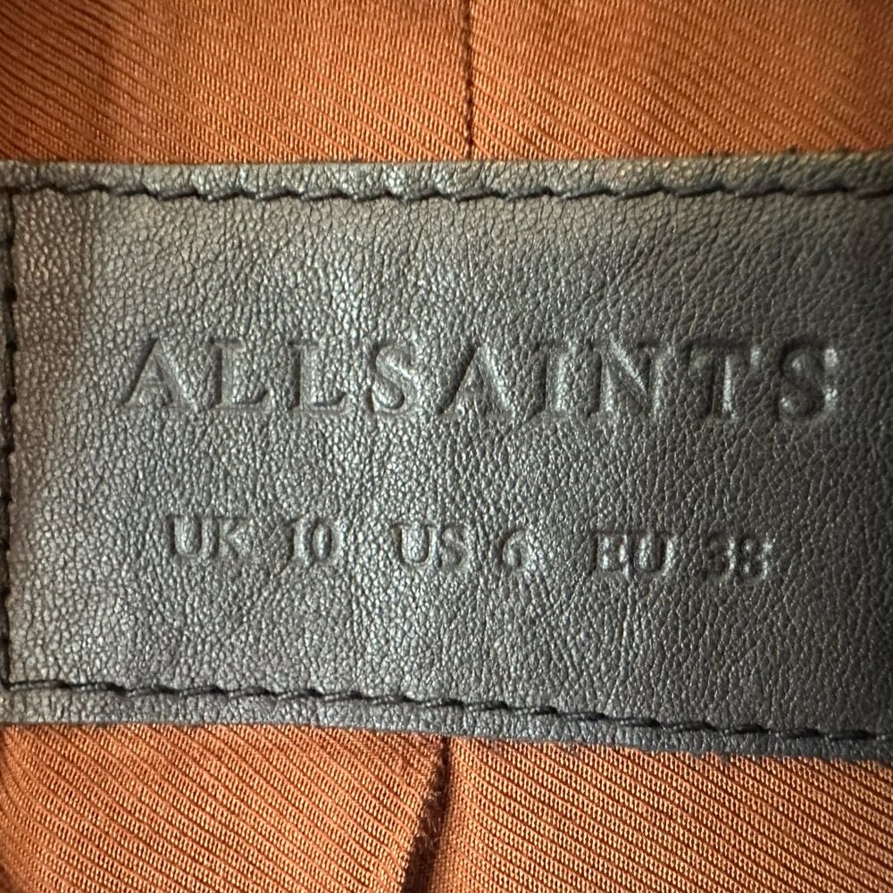 AllSaints Plait Western Biker Jacket — UK 10 / US 6 / EU 38 - Picture 5 of 5